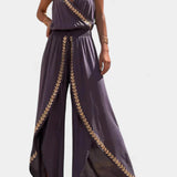 Lorena - Dress Mono with Golden Details