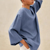 100% Linen Loose Long Shirt LILY