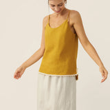 100% Linen Beaded Hem Camisole Bree