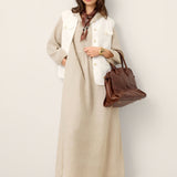 100% Linen Four-Pocket Tailored Sleeveless Vest COSIMA