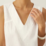 100% Linen V-Neck Sleeveless Tank Top NICOLE