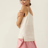 100% Linen Beaded Hem Camisole Bree