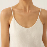 100% Linen Beaded Hem Camisole Bree