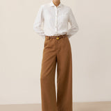 100% Linen Classic Shirt Top SAVANNAH