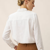 100% Linen Classic Shirt Top SAVANNAH