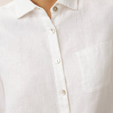 100% Linen Classic Shirt Top SAVANNAH
