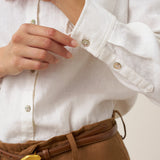 100% Linen Classic Shirt Top SAVANNAH