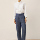 100% Linen Classic Shirt Top SAVANNAH