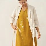 100% Linen Kimono Belted Blazer BRIA
