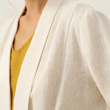 100% Linen Kimono Belted Blazer BRIA