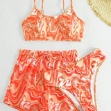Marilyn - Women 3-Piece Supportive Swim Set