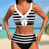 Victoria - High Waist Striped Bikini