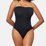 Seamless Bandeau Shaping Bodysuit with Removable Straps