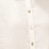 100% Linen Peter Pan Collar 3/4 Sleeve Shirt ASTRID