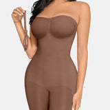 Strapless Tummy Control Seamless Bodysuit with Removable Straps