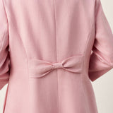 100% Linen Sculpted Waist V-neck Longline Jacket Top AZURA