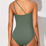 Maclair & Co. - One Shoulder One Piece Swimsuit for Women Tummy Control Bathing Suits