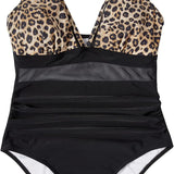 Maclair & Co. - Women Sexy Mesh Tummy Control Swimsuit Push Up High Waisted Bathing Suit