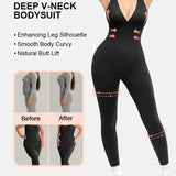 Sculpting Bodysuit Deep V-Neck Curves Support