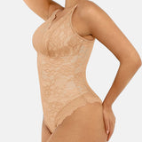 Lace Shapewear Thong Tummy Control Bodysuit