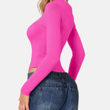 Square Neck Sculpting Bodysuit Second Skin Fit Seamless Thong
