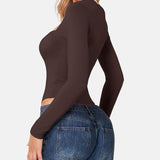 Square Neck Sculpting Bodysuit Second Skin Fit Seamless Thong