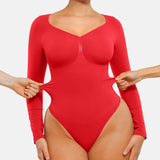 Seamless Supportive Long Sleeve Tummy Control Bodysuit