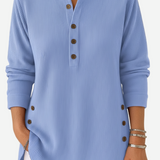 Harperly – Long Sleeve Solid Knit Sweater