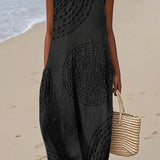 Hannah - Textured Sleeveless Maxi Dress