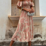 Romy - Off Shoulder Midi Dress