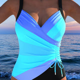 Eleanor - Elegant swimsuit with colorful print