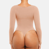 Seamless Supportive Long Sleeve Tummy Control Bodysuit
