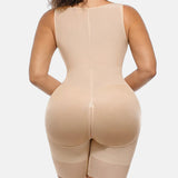 Tummy Control Postpartum Faja Body Shaper with Zipper Crotch