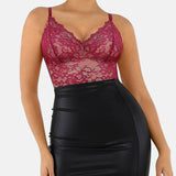 Lace Shapewear Thong Tummy Control Bodysuit