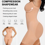 Strapless Tummy Control Seamless Bodysuit with Removable Straps