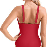 Maclair & Co. - Women Sexy Mesh Tummy Control Swimsuit Push Up High Waisted Bathing Suit
