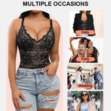 Lace Shapewear Thong Tummy Control Bodysuit