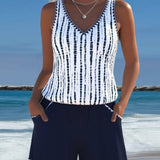 Amanda - Casual Swimsuit with Pocket and V-Neck
