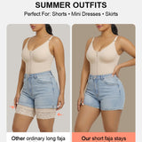 Overbust Fajas Colombianas Shapewear for Women Tummy Control Brief Shaper for Summer Shorts and Skirts