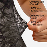 Lace Shapewear Thong Tummy Control Bodysuit