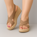 Elaine - Elegant Espadrille-Sandals