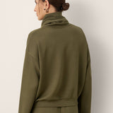 Drawstring Turtleneck Long Sleeve Top CIEL