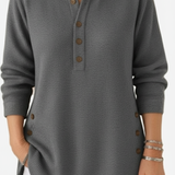 Harperly – Long Sleeve Solid Knit Sweater