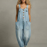 Lejla - Stylish Denim Jumpsuit With Pockets