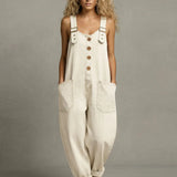 Lejla - Stylish Denim Jumpsuit With Pockets