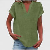 Xavinah - Comfortable V-Neck Blouse