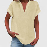 Xavinah - Comfortable V-Neck Blouse