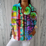 Amelia - Artistic Floral Shirt