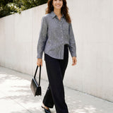 100% Linen Relaxed Drop Shoulder Pocket Shirt ASTER