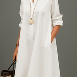 Sarah - Sophisticated Silk Midi Dress